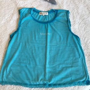 Blue mermaid top